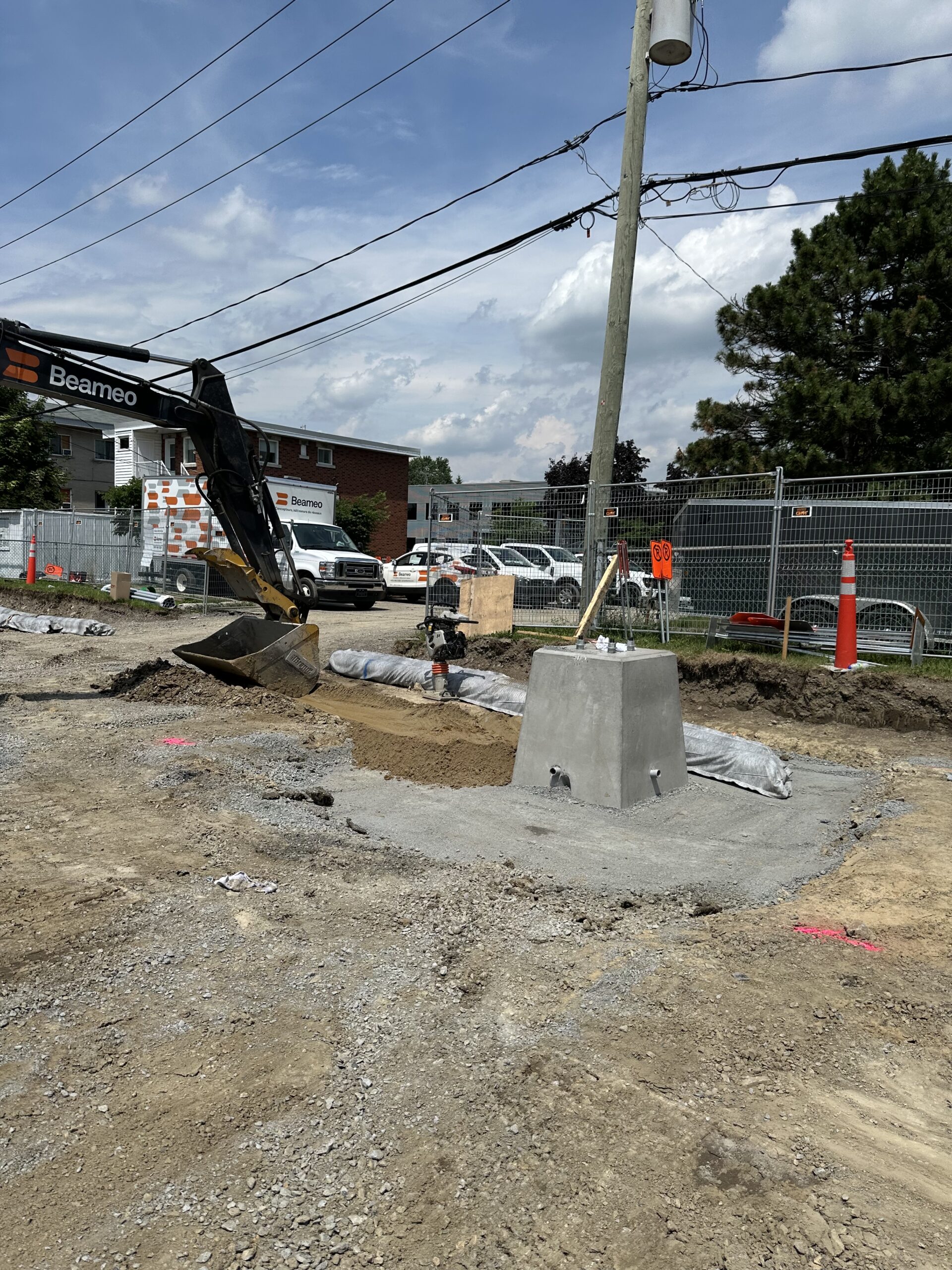 Travaux de réfection des terrains de tennis au parc Saint-Jacques – En cours